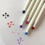 Imagem de Caneta Ponta Dot Newpen Ginza Dot Kit C/ 5 Cores