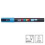 Imagem de Caneta Posca Marcador Uni-Ball PC-3ML Azul Claro Glitter 8