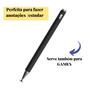 Imagem de Caneta Touch Screen Ponta Fina Celular Smartphone Tablet Samsung Kindle Notebook 2em1 Digital Stylus Capacitiva Metal p Desenhar Escrever 