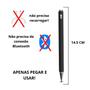 Imagem de Caneta Touch Screen Ponta Fina Celular Smartphone Tablet Samsung Kindle Notebook 2em1 Digital Stylus Capacitiva Metal p Desenhar Escrever 