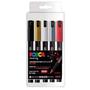 Imagem de Caneta Uni Posca PC-1MR Com 5 Cores