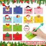 Imagem de Canetas de tinta gel Zhanmai Christmas Cartoon 60 unidades com 60 cartões