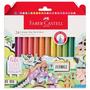 Imagem de Canetas Hidrográficas Faber-Castell Fine Pen Com 24 Cores
