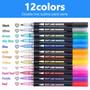 Imagem de Canetas Shimmer Markers Outline Yangmei - 12 Cores para Crianças