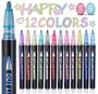 Imagem de Canetas Shimmer Markers Outline Yangmei - 12 Cores para Crianças