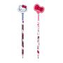 Imagem de Canetinha Com Carimbo + Kit Geometrico + Lapis Hello Kitty Kit com 36 Itens - Leo e Leo