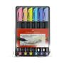 Imagem de Canetinha Faber Castell Brush 6 Cores Pastel Ponta Pincel