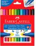 Imagem de Canetinhas Faber Castell com 12 cores - Ponta vai e vem