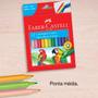 Imagem de Canetinhas Hidracor Hidrográficas Faber Castell Com 12 Cores Volta às Aulas