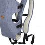 Imagem de Canguru Air Para Bebê Confortável e Postura correta 3 Posições Tecidos Arejados 3,5kg até 9kg Azul Mescla KaBaby 17200A