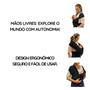 Imagem de Canguru Bebe Ergonomico Passeio Wrap Sling de Vestir Rescem Nascido Respiravel Viagem Suporta até 20 Kg Enxoval Maternidade cha de Bebe  Best Sling