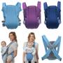 Imagem de Canguru Carrega Bebê AZUL BabyBag BB/Criança 12Kg 3Posições Azul