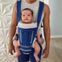 Imagem de Canguru Carregador Bebe Criança Viagem Passeio Sentado Deitado Alça Ajustavel Ergonomico Bolso Resistente Confortavel