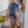 Imagem de Canguru Carregador Criança Bebe Viagem Passeio Alça Ajustavel Ergonomico Alcochoado Bolso Confortavel Resistente Seguro