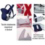 Imagem de Canguru Para Bebê Passeio Baby Carrier Enxoval Bolsa Conforto Vermelho
