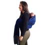 Imagem de Canguru Sling de Argola Com Ombreira Carregador De Bebe Proteção estampado Marinho Poa com Bolso Antialérgico 100 Algodão até 20 kilos  Best Sling