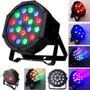 Imagem de Canhão De Led Projetor Strobo 18 Leds Rgb Com Sensor De Som