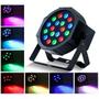 Imagem de Canhão De Luz Refletor Rgb 18 Leds Dmx Bivolt Strobo