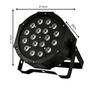 Imagem de Canhão Refletor RGB Jogo De Luz 18 LED Strobo Iluminação para festa Profissional TB0626 LK183