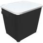 Imagem de Canister Container Armazenador Guarda Ração Cachorro Gato Com Tampa 6,0 Kg Black Furacão Pet