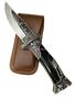 Imagem de Canivete  Luxo Ou Mini Faca De Caça tipo  Damasco HZ-1189  Extrema Qualidade + Bainha De Couro
