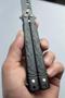 Imagem de Canivete Preto Faca Borboleta Butterfly Balisong Treino Dragon