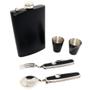 Imagem de Cantil 2 Copos Shot 1 Canivete Com Colher 1 Abridor Garfo Design Sofisticado DY8841