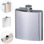 Imagem de Cantil Inox Frasco 230Ml Garrafa Whiskeira Bolso Bar Cor