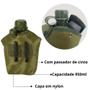 Imagem de Cantil Plastico 950 Ml Camping Trilha com Capa Verde Militar Guepardo