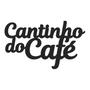 Imagem de Cantinho Do Café Letreiro Decorativo Parede Mdf 30X20 Cm