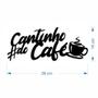 Imagem de Cantinho Do Café Placa Frase Decoração Parede Quadro BRANCO