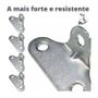 Imagem de Cantoneira De Aço 3 Furos Zinco Branco (Kit Com 20 Un)