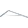 Imagem de Cantoneira Mao Francesa Overtime Reforc Branco 30Cm - Kit C/12 Unidades