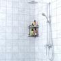 Imagem de Cantoneira Porta Shampoo Banheiro Duplo Fixo Suporte Aramado Grande Luxo