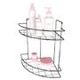 Cantoneira Porta Shampoo Sabonete Suporte de Canto Box Banheiro 2 Prateleiras Resistente - DiCarlo Imagem de Cantoneira Porta Shampoo Sabonete Suporte de Canto Box Banheiro 2 Prateleiras Resistente