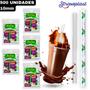 Imagem de Canudo It's Bio Super Shake Biodegradável Açaí Vitaminas Milkshakes Strawplast - 10mm 21cm - 500 Unidades (5x100pct)