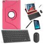 Imagem de Capa 360 Rosa Teclado, Mouse, Pel, Stylus Galaxy Tab A T290