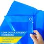 Imagem de Capa 510 Micras De Proteção Impermeável Azul - 10,5x6 Piscina + Kit 2