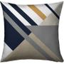 Imagem de Capa Almofada 50x50 Geometric Leaves Blue E