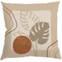 Imagem de Capa Almofada 50x50 Suede Leaves Modern Gray A