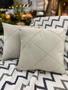 Imagem de Capa Almofada Suede Drapeada Macia- Decorativa 45x45 - Creme 