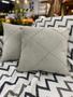 Imagem de Capa Almofada Suede Drapeada Macia- Decorativa 45x45 - Creme 