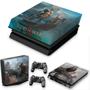 Imagem de Capa Anti Poeira e Skin Compatível PS4 Slim - God Of War B