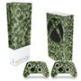 Imagem de Capa Anti Poeira e Skin Compatível Xbox Series S Vertical  - Camuflado Verde