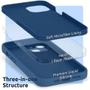 Imagem de Capa Aveludada Silicone Anti Impacto Compativel Com iPhone 15 Plus