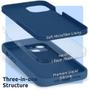 Imagem de Capa Aveludada Silicone Anti Impacto Compativel Com iPhone 15 Todos