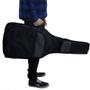 Imagem de Capa Bag Acolchoado Para Guitarra Luxo Mochila E Mãos Luxo