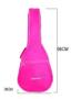 Imagem de Capa bag violão 3/4  infantil simples em nylon rosa com bolso alça de mão e lateral criança juvenil semi impermeável