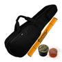 Imagem de Capa Bag Violino Extra Luxo com Bolsos Cor Preto Protection Bags + Flanela