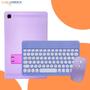 Imagem de Capa c/ Suporte p/Tablet Galaxy samsung A9 Plus + Teclado Sem Fio c/Mouse Roxo